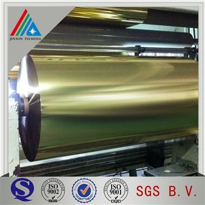 10 mikrometer 720 mm gullmetallisert PET-film
